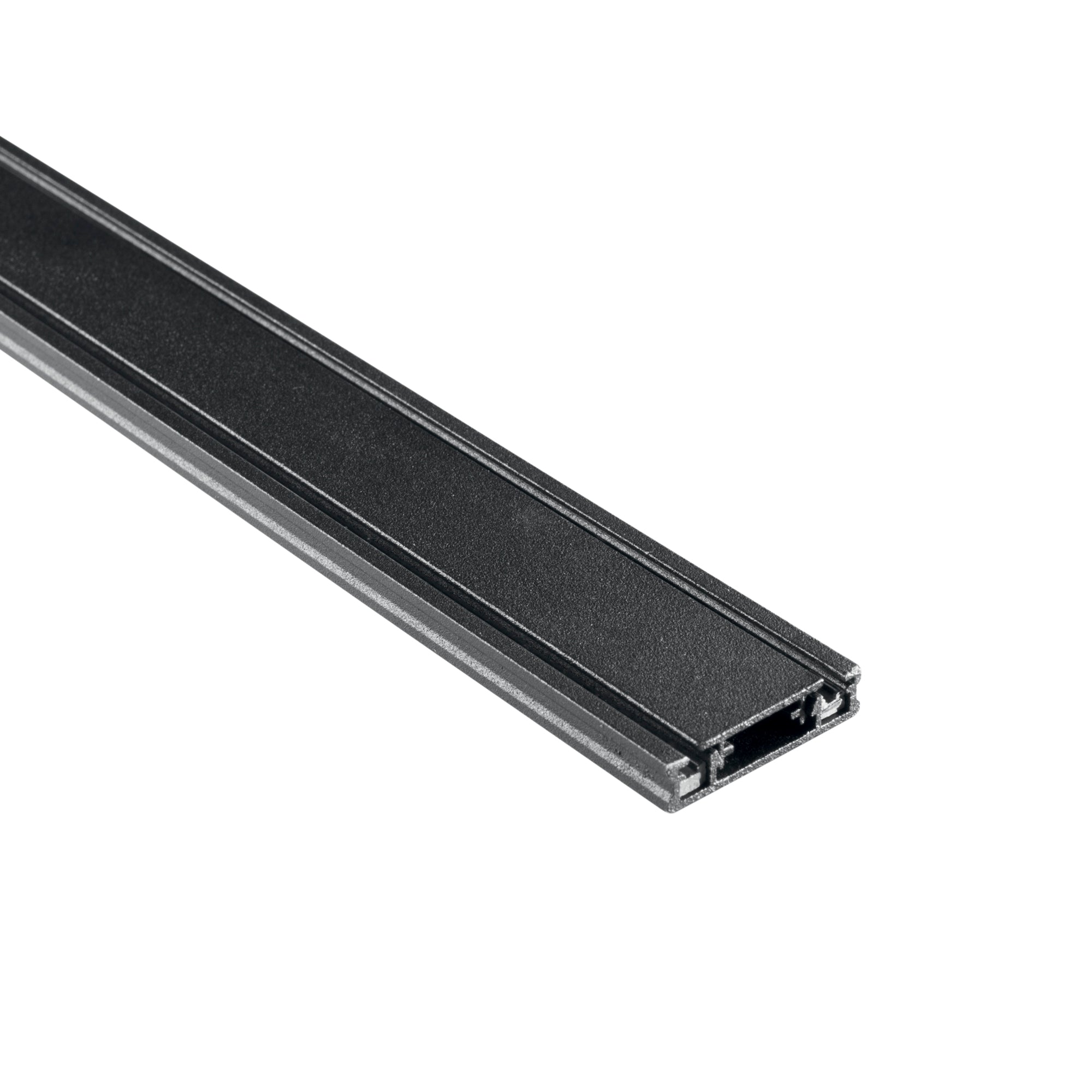 "Binario BERNINI 48V in alluminio nero 2 metri"