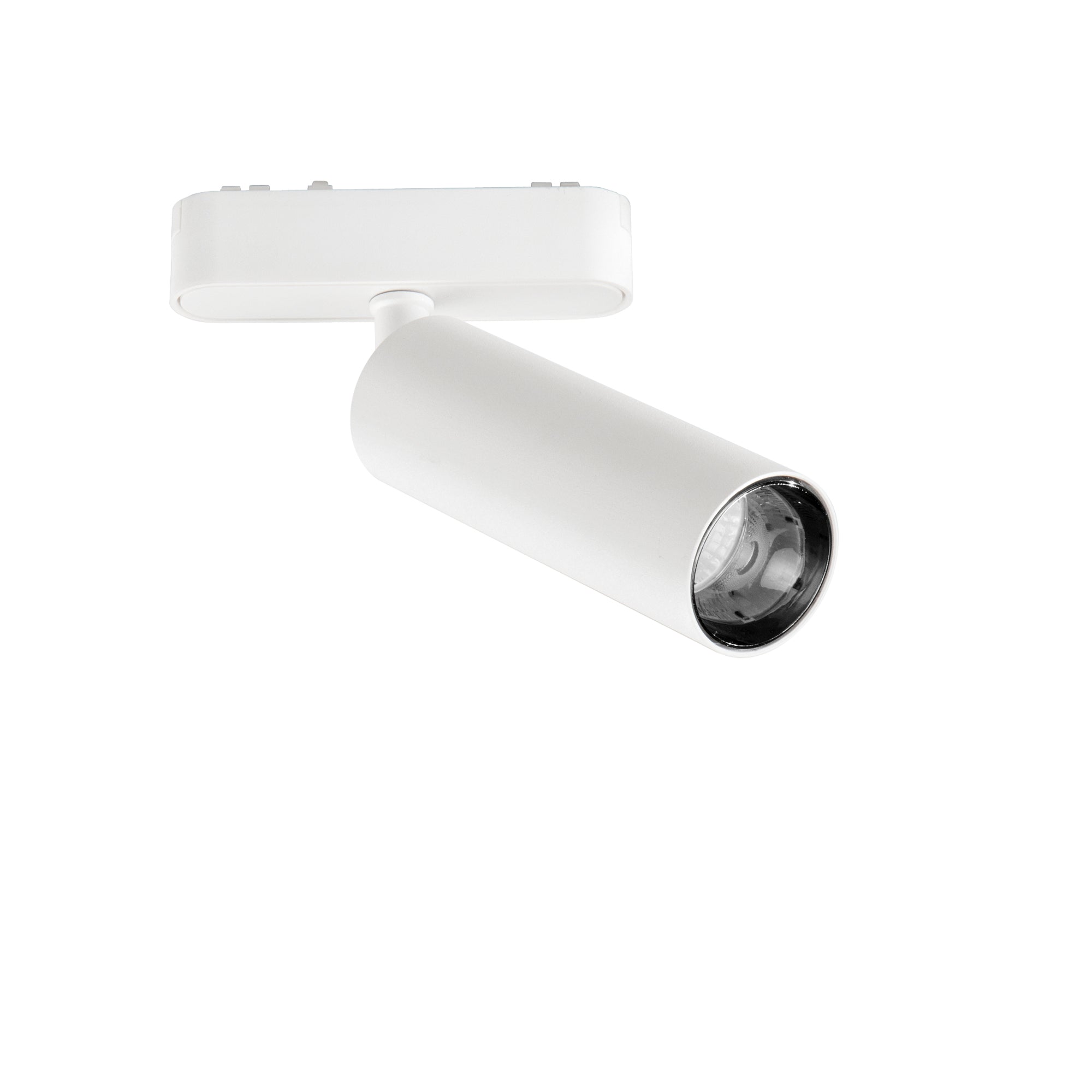 "Faro LED per binario BERNINI 48V in alluminio bianco 15W con CCT"