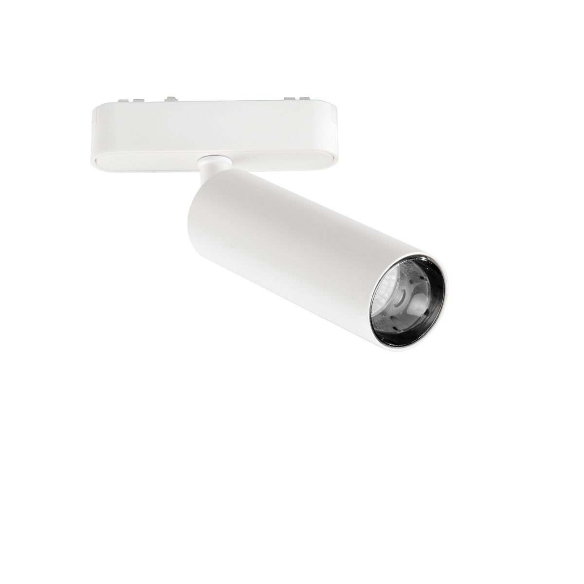 "Faro LED per binario BERNINI 48V in alluminio bianco 15W con CCT"