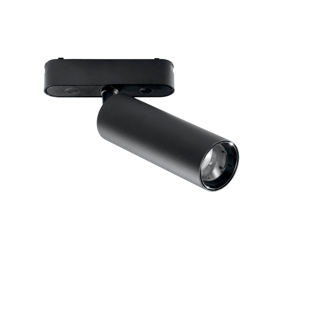 "Faro LED per binario BERNINI 48V in alluminio nero 15W 4000K"