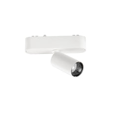 "Faro LED per binario BERNINI 48V in alluminio bianco 5W con CCT"