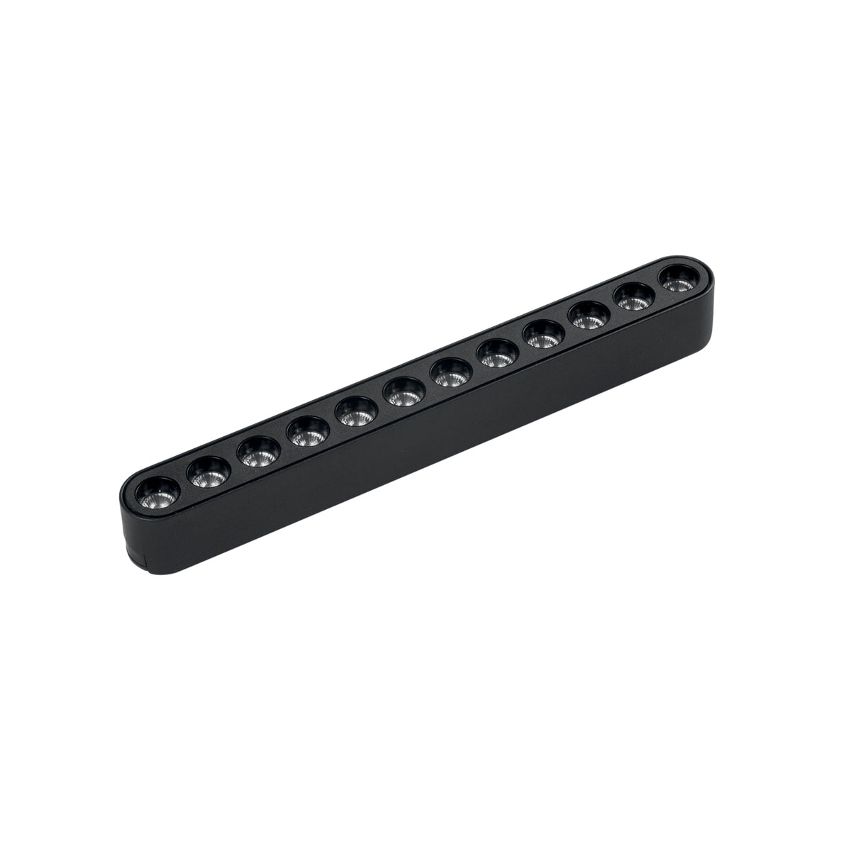 "Lampada LED lineare nera per binario BERNINI 48V 12W 4000K UGR<19 22cm"