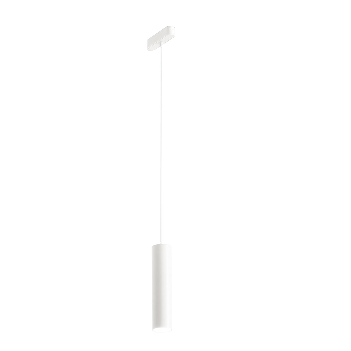 "Sospensione LED in alluminio bianco 9W con CCT per binario BERNINI 48V"