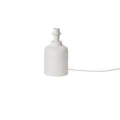 "Base lampada da tavolo RAVELLO in ceramica bianca 20 cm."