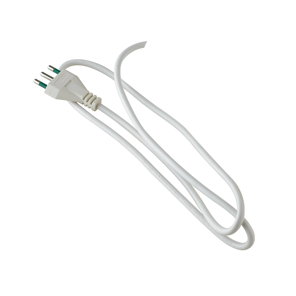 "Cablaggio triplo cavo tondo bianco H05VV-F spina Italia 10A. 250V"
