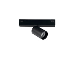 "Proiettore binario DAVINCI 48V con luce spot in alluminio nero luce naturale"