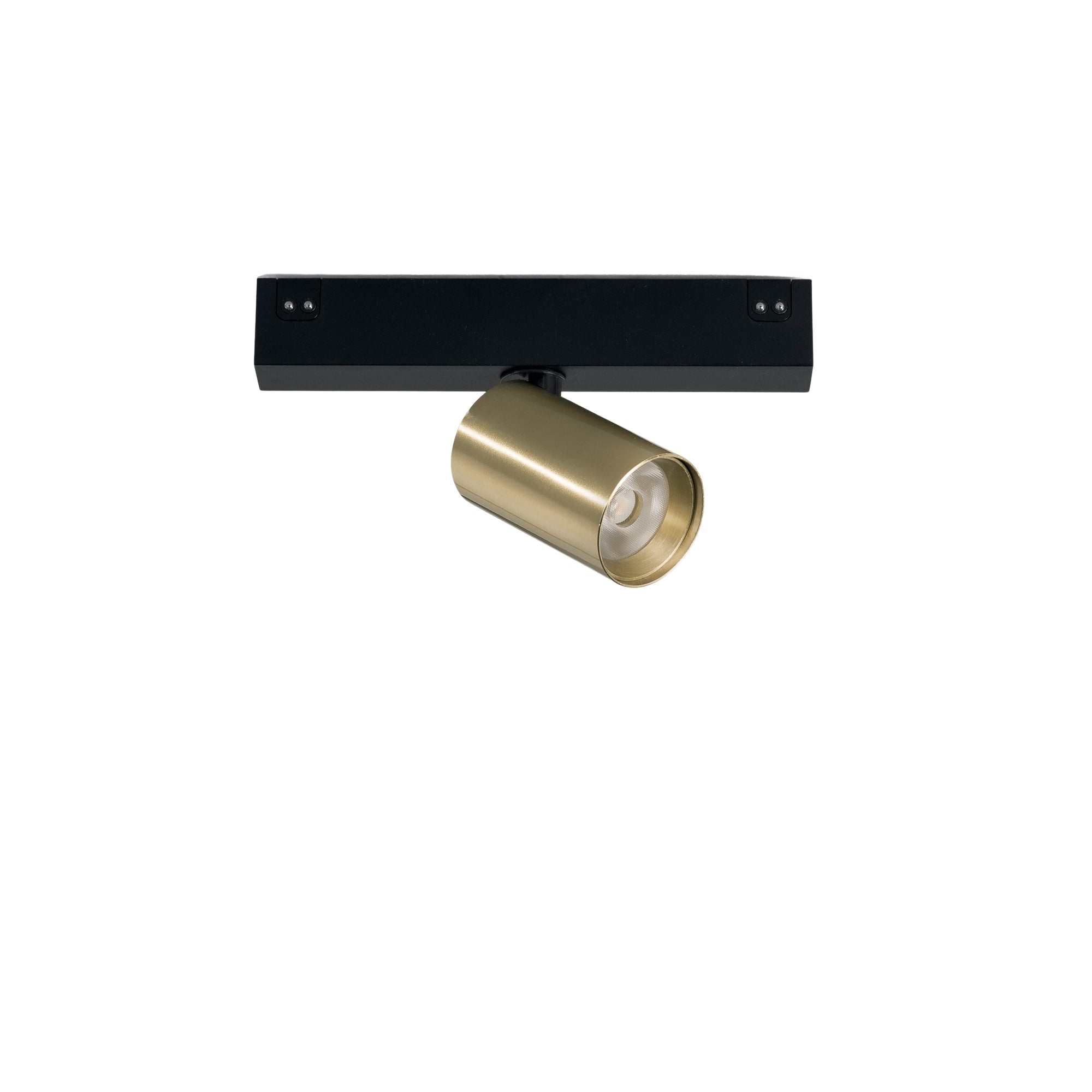 "Proiettore binario DAVINCI 48V con luce spot in alluminio oro luce calda"