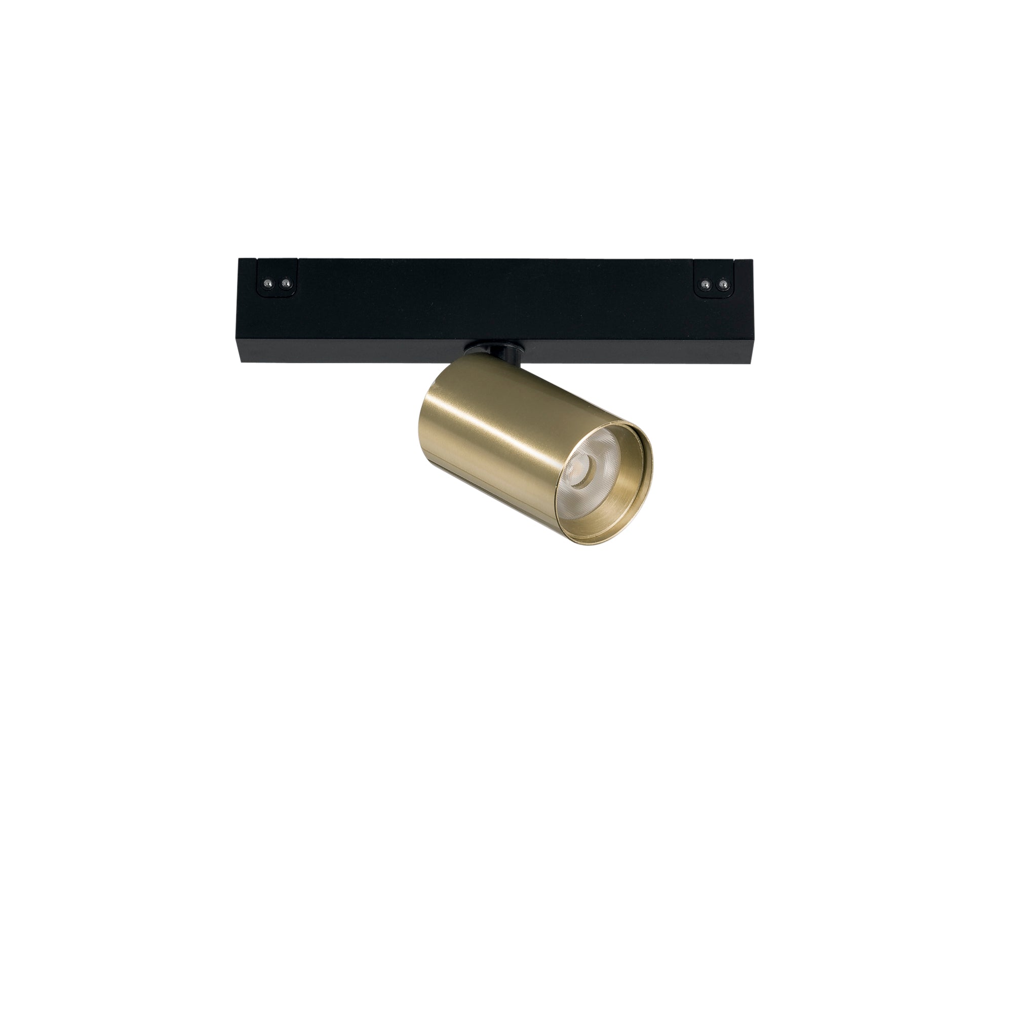 "Proiettore binario DAVINCI 48V con luce spot in alluminio oro luce naturale"