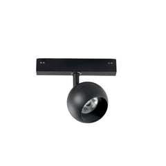 "Proiettore binario DAVINCI 48V in alluminio nero 10W luce calda"