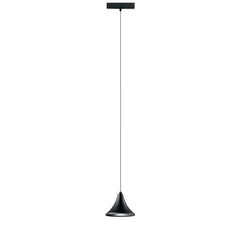 "Sospensione binario DAVINCI 48V in alluminio nero 8W luce calda"