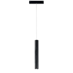 "Lampada LED a sospensione per binario DAVINCI nera 3W luce calda"