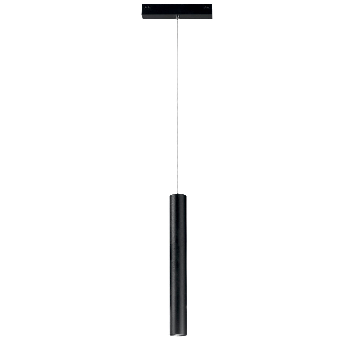 "Lampada LED a sospensione per binario DAVINCI nera 3W luce naturale"
