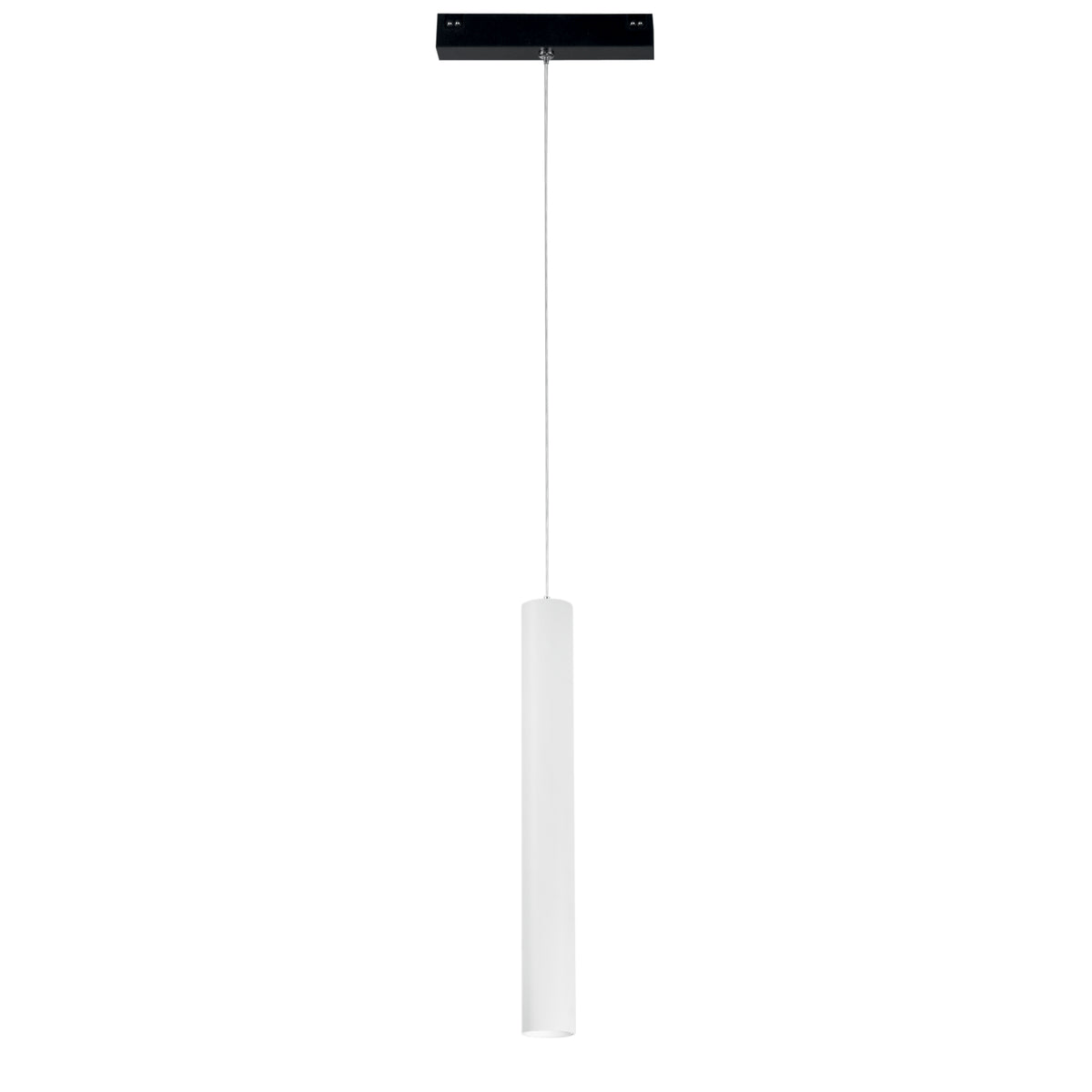 "Sospensione binario DAVINCI 48V in alluminio bianco 3W luce calda"