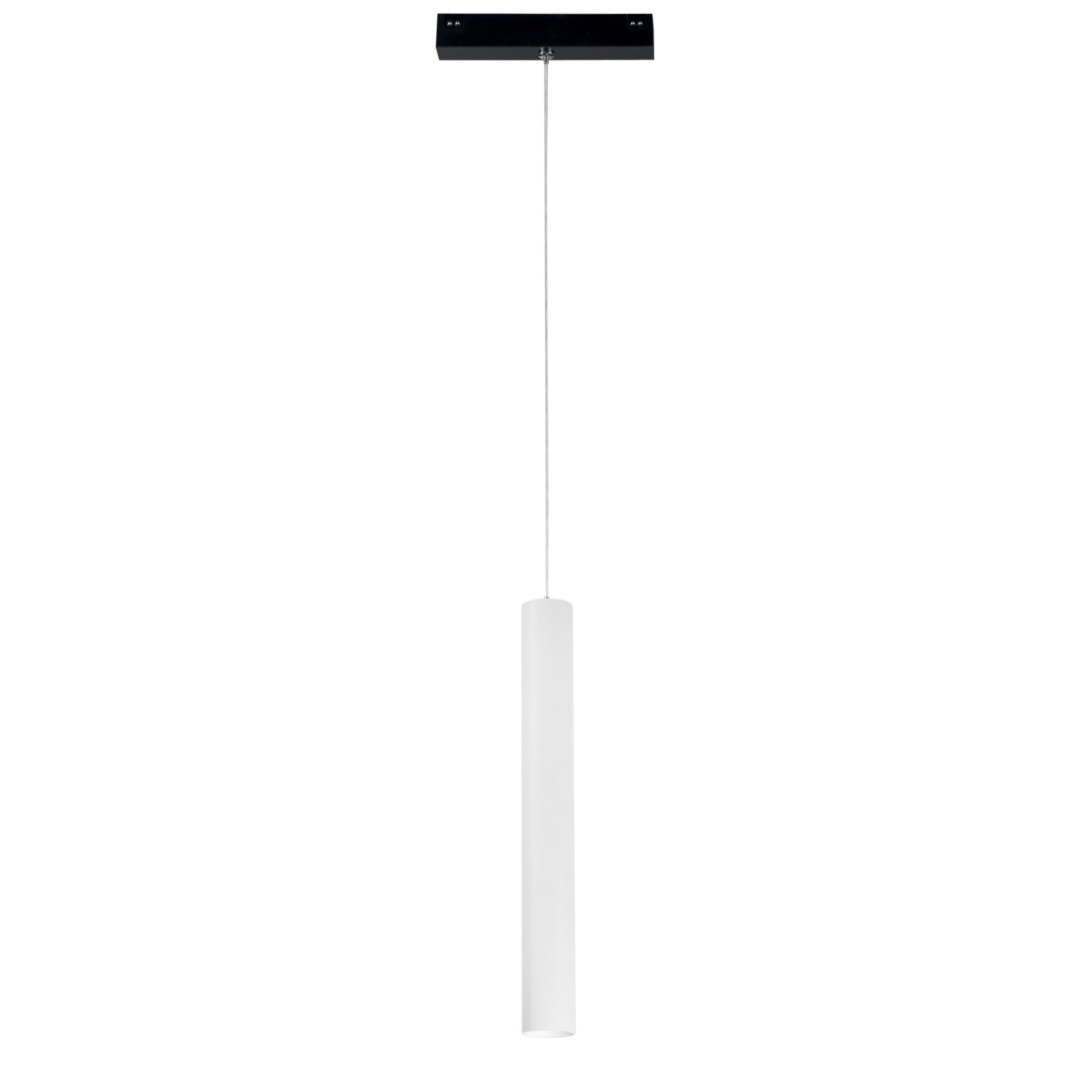 "Sospensione binario DAVINCI 48V in alluminio bianco 3W luce naturale"