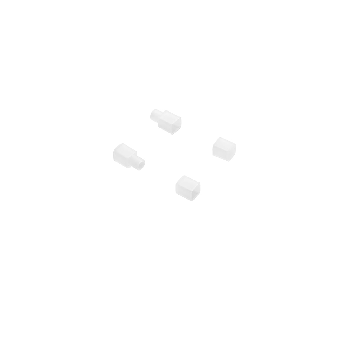 "Set 2 staffe 0,6x0,6 cm. per striscia neon flex 24V"