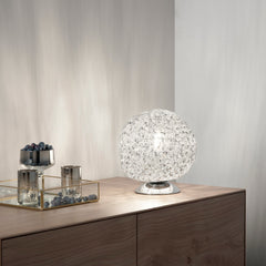 LUME ASTRA IN ALLUMINIO CROMO 1XE27 20X20X21CM