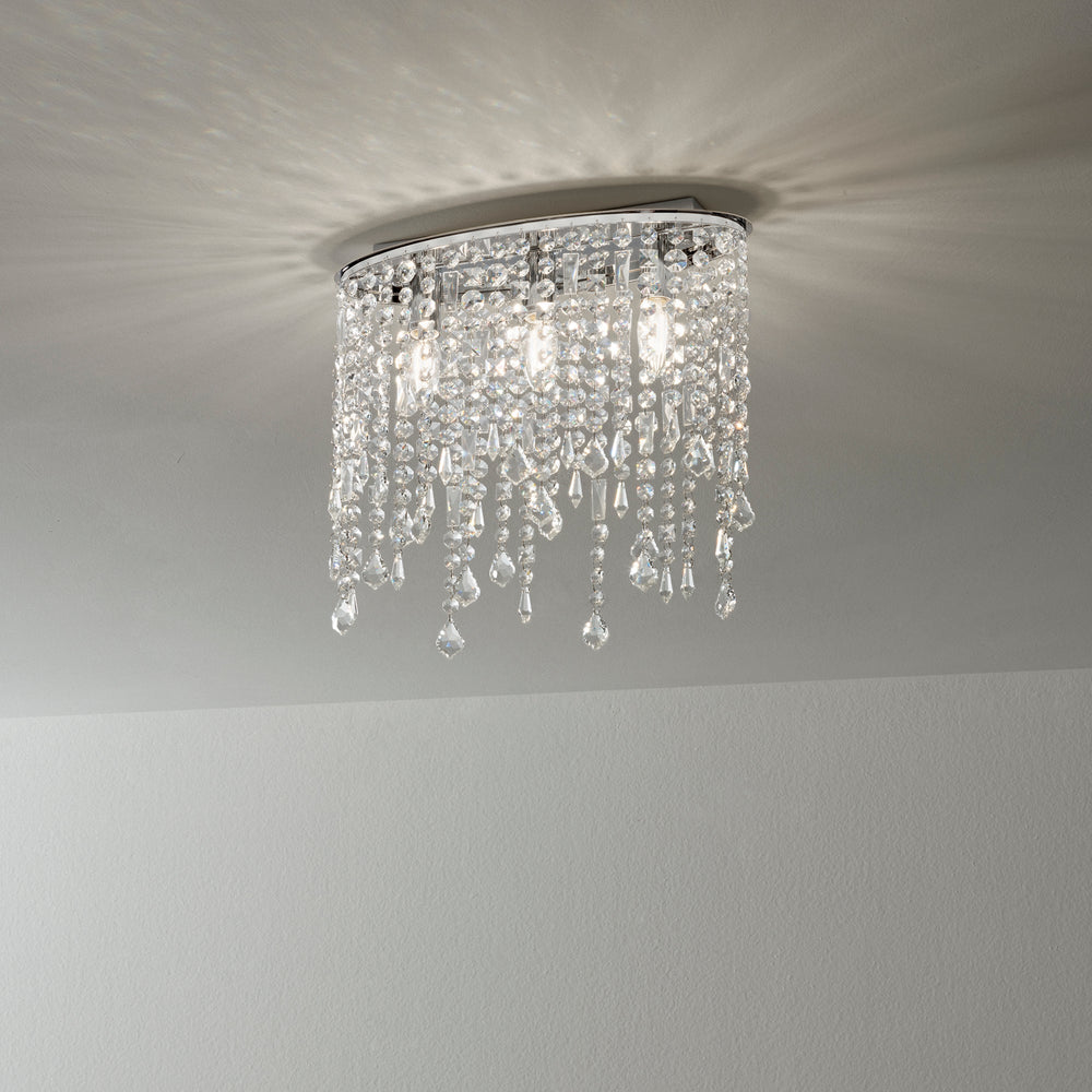 PLAFONIERA BREEZE CROMO 3XE14 40X15,5X36CM
