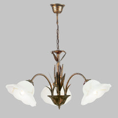 LAMPADARIO BYRON RUGGINE 3XE27 64X100CM