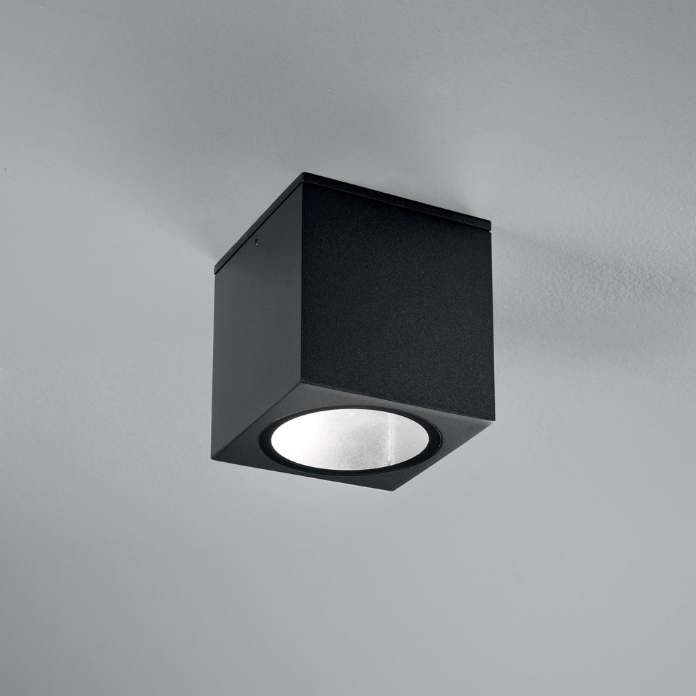 PLAFONIERA CITIZEN NERA QUADRATA 1XE27 IP54 15X15X17CM