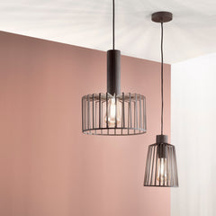 PLAFONIERA DAYTON BRONZO 1XE27 25X25X135CM