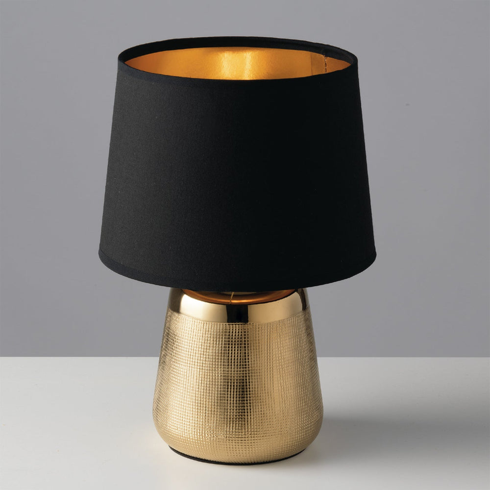 LUMETTO ECSTASY ORO/NERO 1XE14 17X29CM