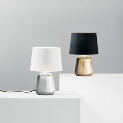 LUMETTO ECSTASY SILVER/BIANCO 1XE14 17X29CM