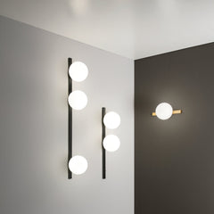 APPLIQUE ENOIRE NERA/OPALE 2XE14 14X14X60CM