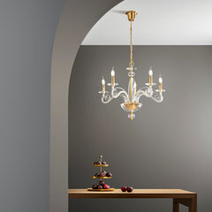 LAMPADARIO EPOQUE ORO 5XE14 65X140CM