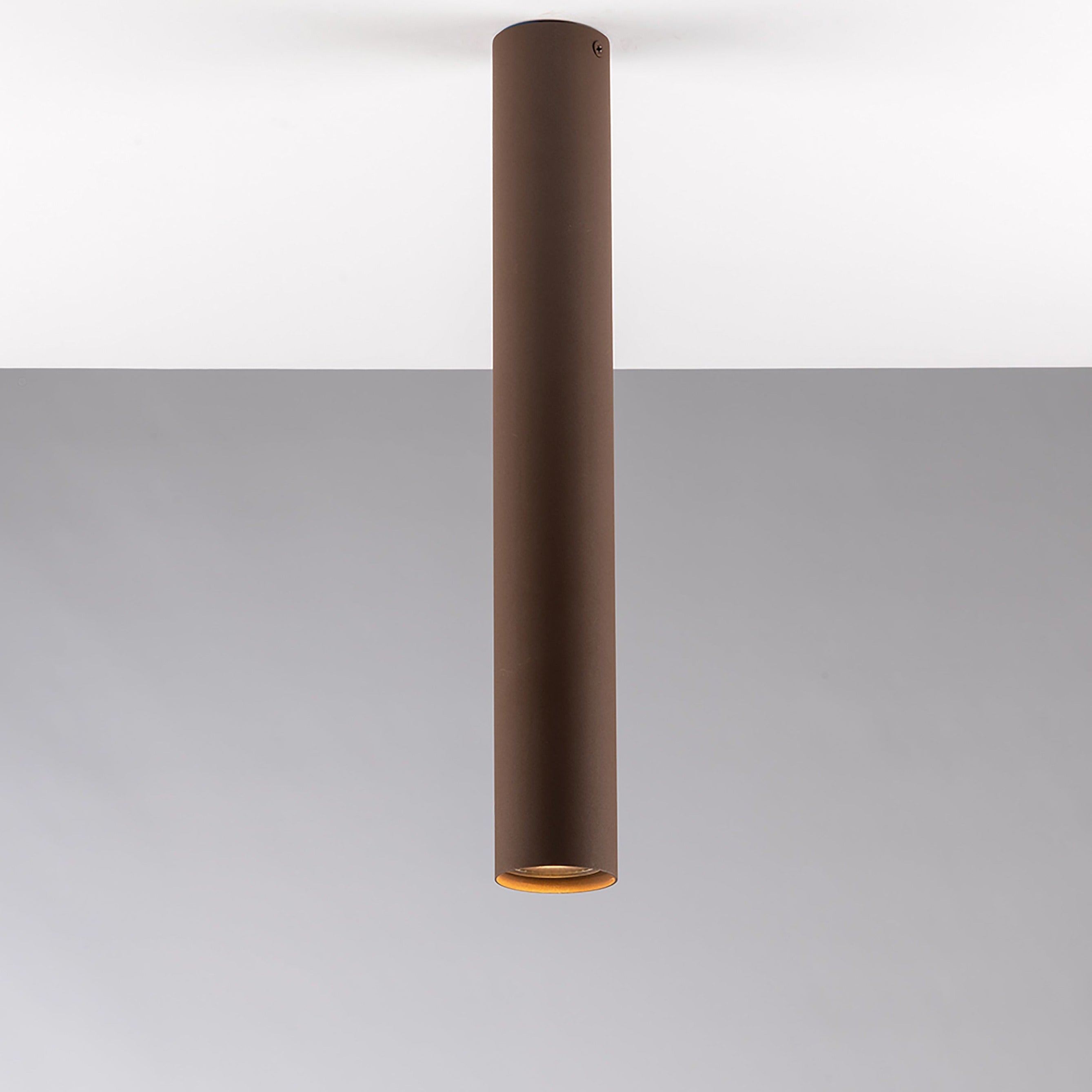 PLAFONIERA FLUKE TONDA CORTEN 1XGU10 5,5X5,5X40CM