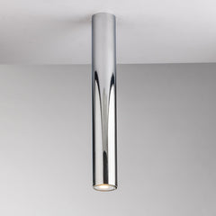 PLAFONIERA FLUKE TONDA CROMO 1XGU10 5,5X5,5X40CM
