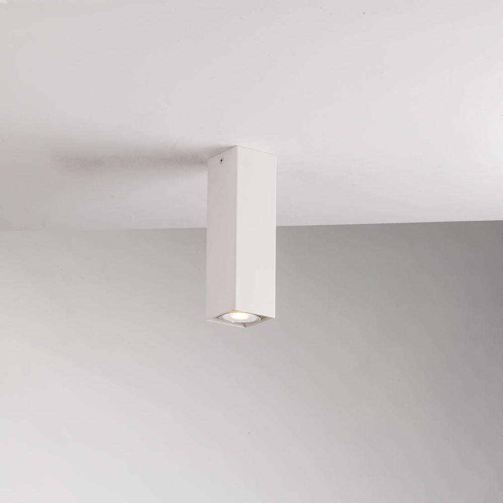 PLAFONIERA FLUKE QUADRATA BIANCA 1XGU10 6X6X20CM