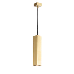 SOSPENSIONE FLUKE QUADRATA ORO 1XGU10 6X6X30CM