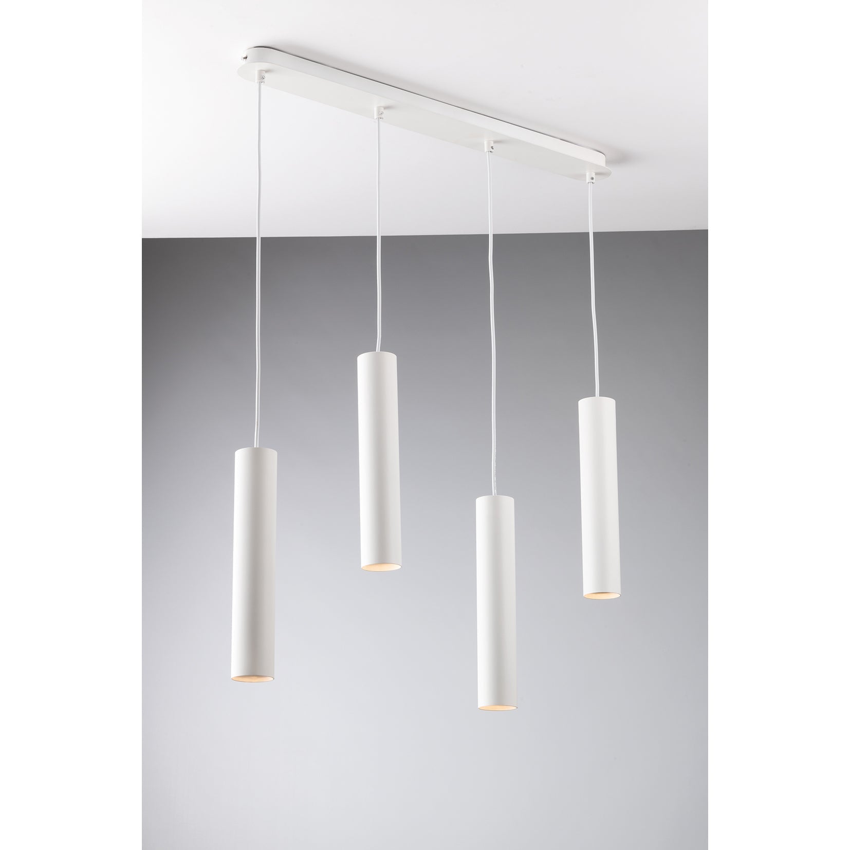 SOSPENSIONE FLUKE TONDA BIANCA 4XGU10 68X7X200CM