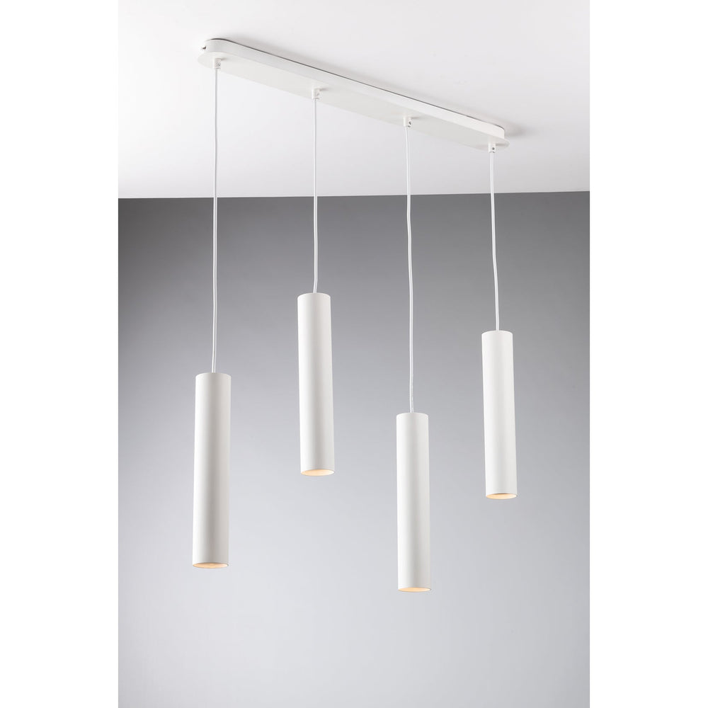 SOSPENSIONE FLUKE TONDA BIANCA 4XGU10 68X7X200CM