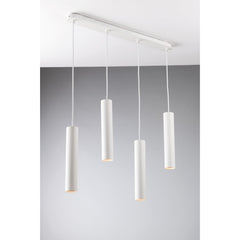 SOSPENSIONE FLUKE TONDA BIANCA 4XGU10 68X7X200CM