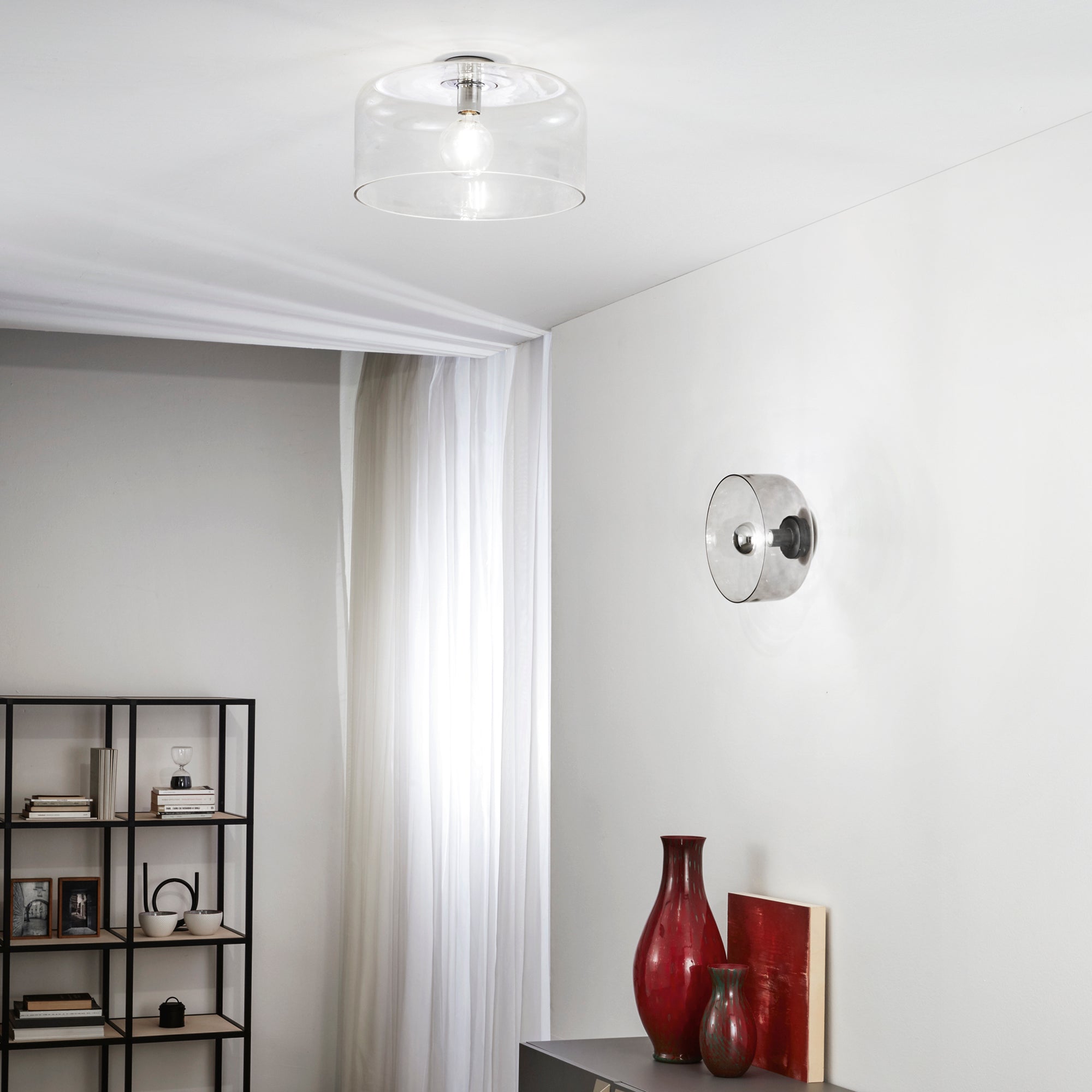 PLAFONIERA GIBUS TRASPARENTE 1XE27 40X40X23CM