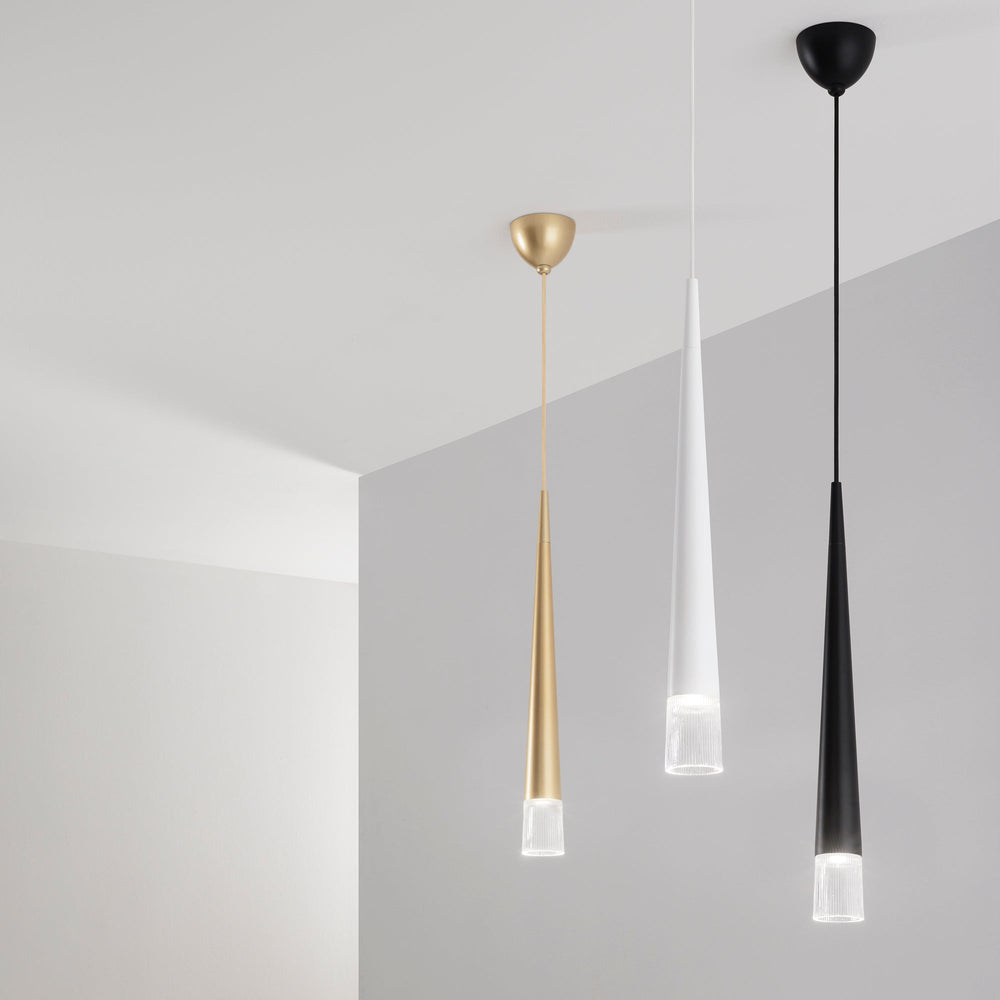 SOSPENSIONE LANCELOT NERA 1XGU10 6X181CM