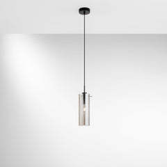 SOSPENSIONE MAGIC NERA/FUME' 1XE27 10X150CM