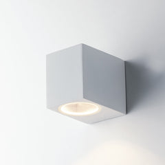 APPLIQUE QUBO BIANCA 1XGU10 IP54 6,7X9,3X8CM