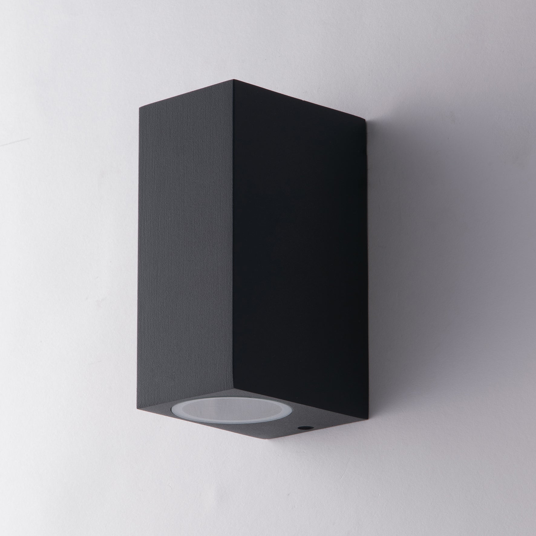 APPLIQUE BIEMISSIONE QUBO ANTRACITE 2XGU10 IP54 6,7X9,3X15,1CM