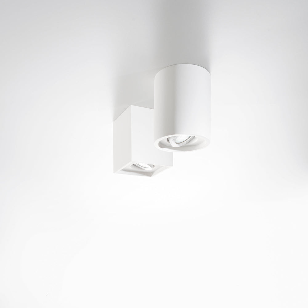 PLAFONIERA SPACE TONDA BIANCA 1XGU10 13,4X16CM