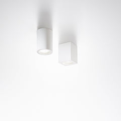 PLAFONIERA SPACE QUADRATA ORIENTABILE BIANCA 1XGU10 13,4X13,4X16CM