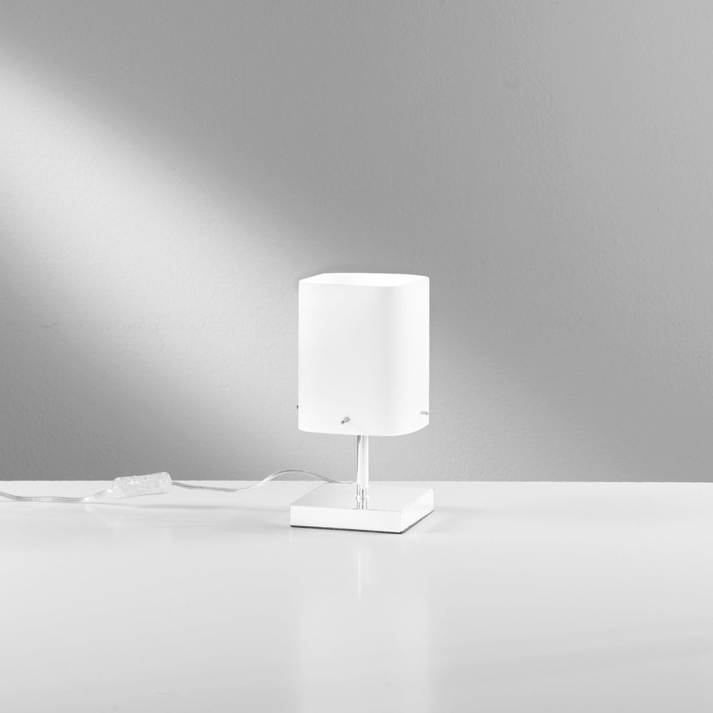 LUME SQUARE BIANCO 1XE27 12X12X29CM