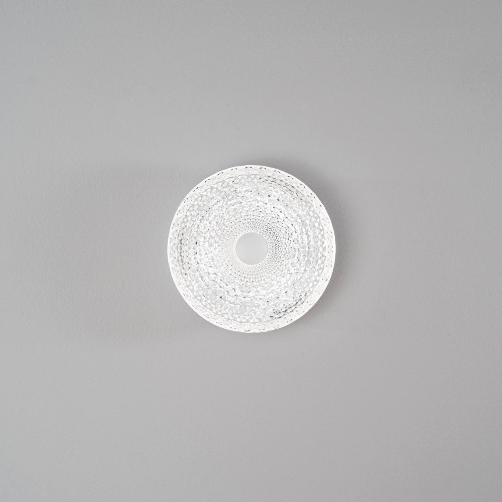 PLAFONIERA LED UNIKA IN ACRILICO BIANCO CON DIFFUSORE EFFETTO DIAMANTATO 18W 2430LM CCT 3000/4000/6500K 29X7,5X29CM