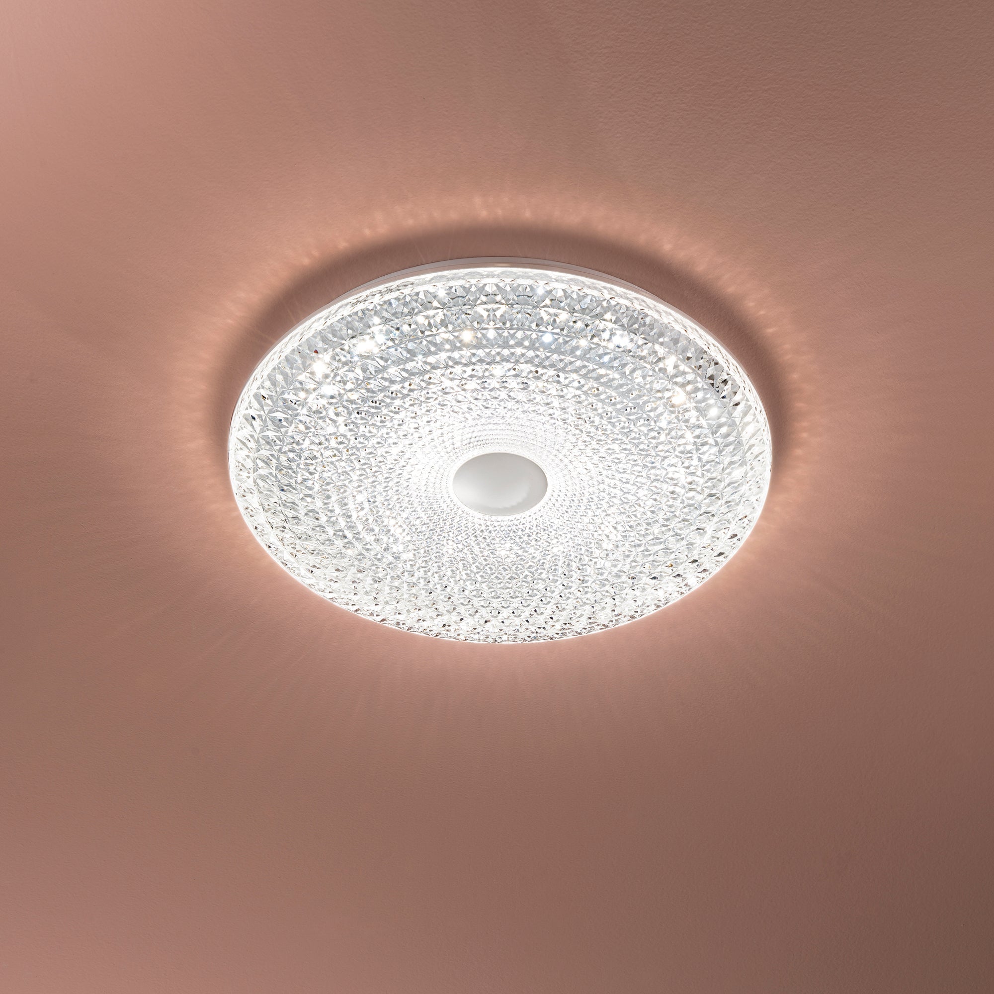PLAFONIERA LED UNIKA BIANCA 40W 3900LM CCT DIMMERABILE WI-FI CON TELECOMANDO 49,5X10X49,5CM
