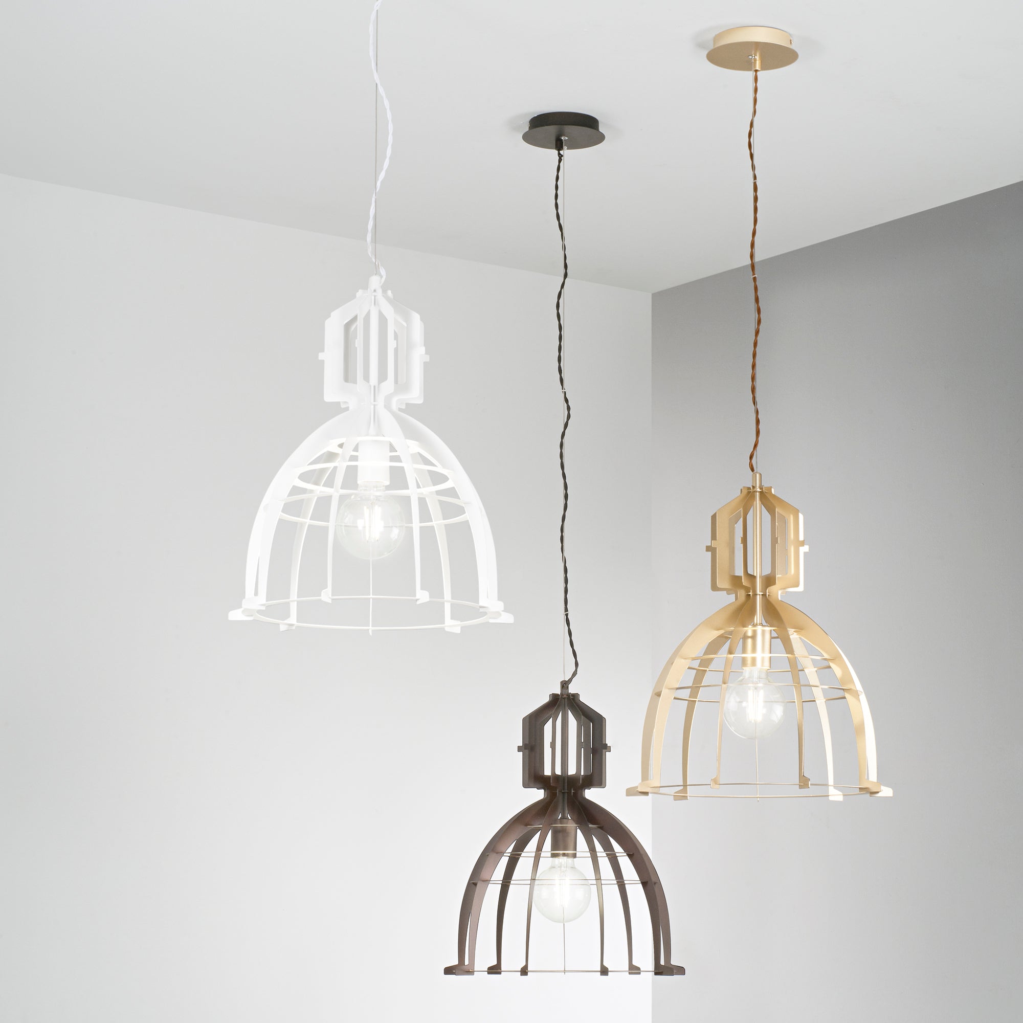 SOSPENSIONE URBAN BRONZO 1XE27 40X150CM