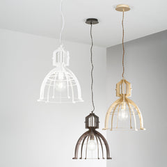 SOSPENSIONE URBAN BRONZO 1XE27 40X150CM