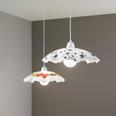 SOSPENSIONE VICTORIA BIANCA 1XE27 42X42X120CM