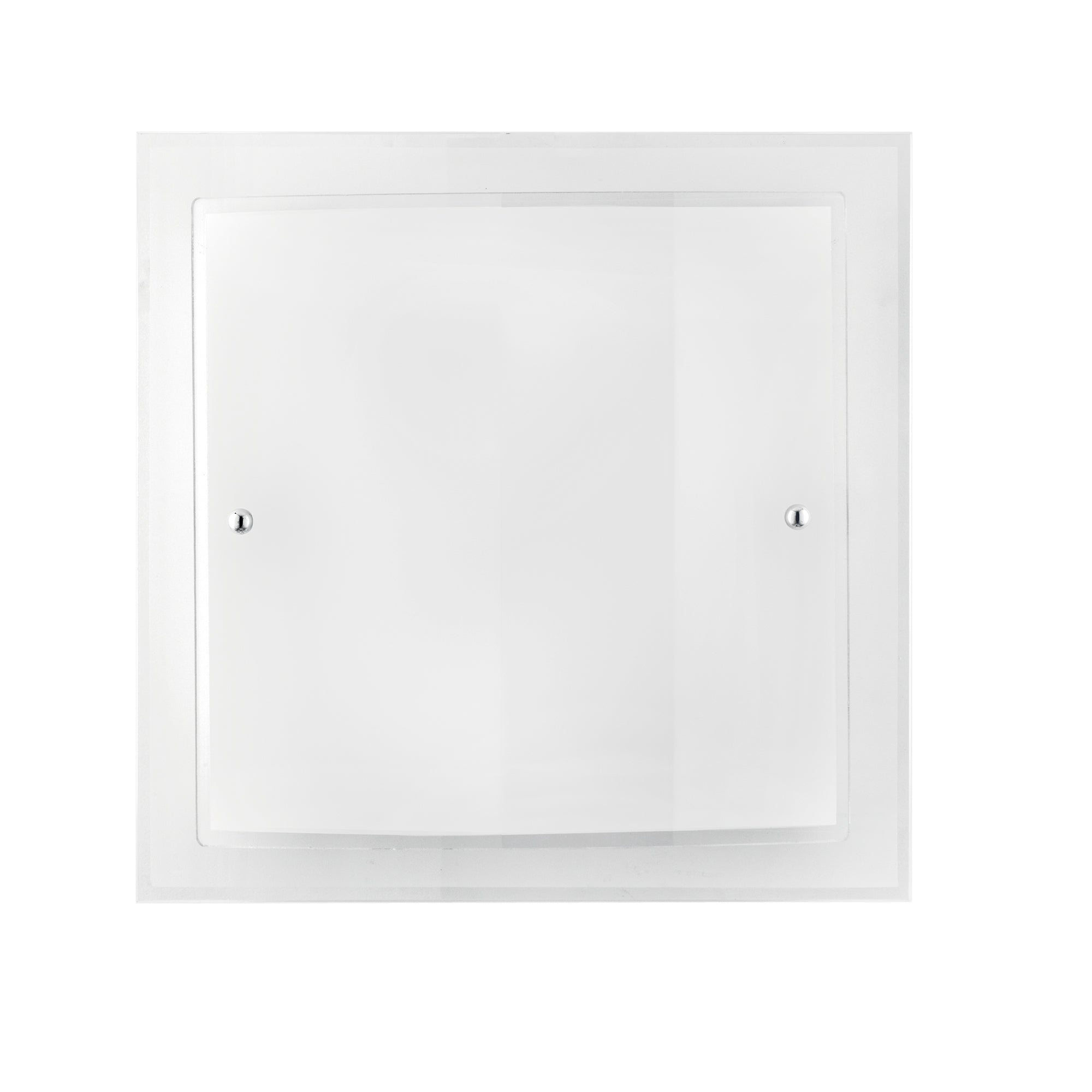 PLAFONIERA DRITTA/CURVA BIANCA 2XE27 40X11,3X40CM