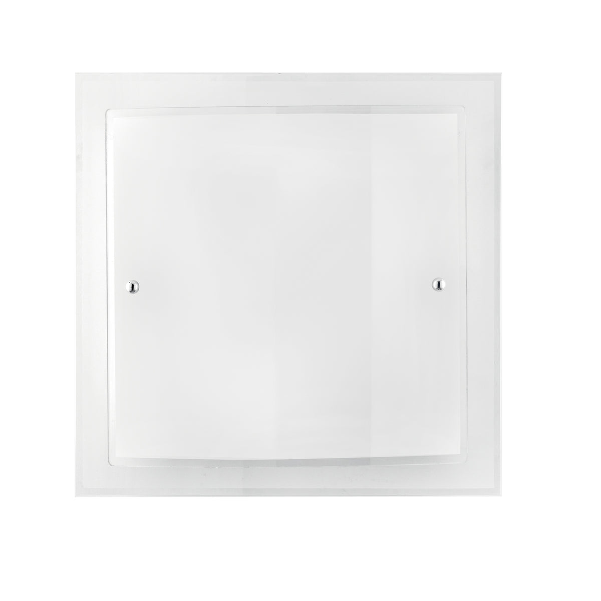 PLAFONIERA DRITTA/CURVA BIANCA 2XE27 40X11,3X40CM